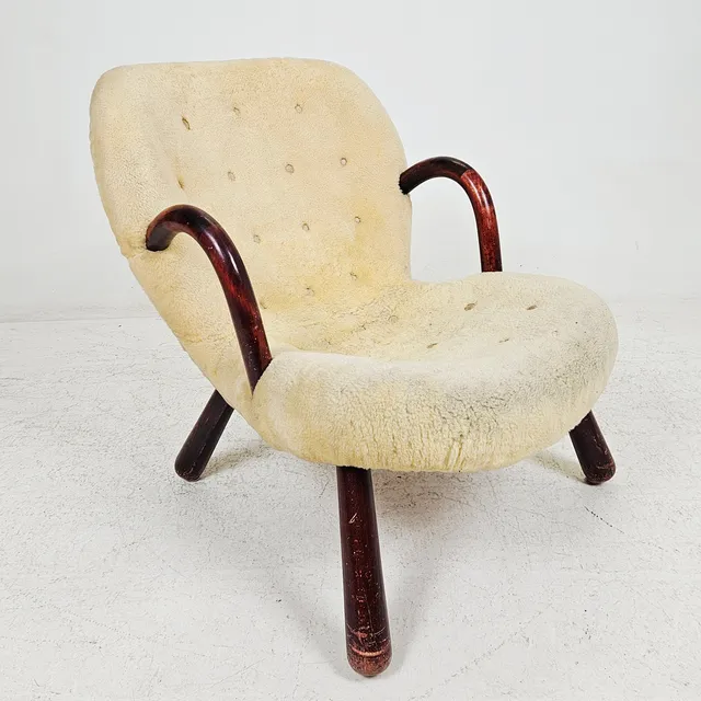 ARNOLD MADSEN. TILLSKRIVEN. Fåtölj, "Muslingestolen / Clam Chair", Danmark.