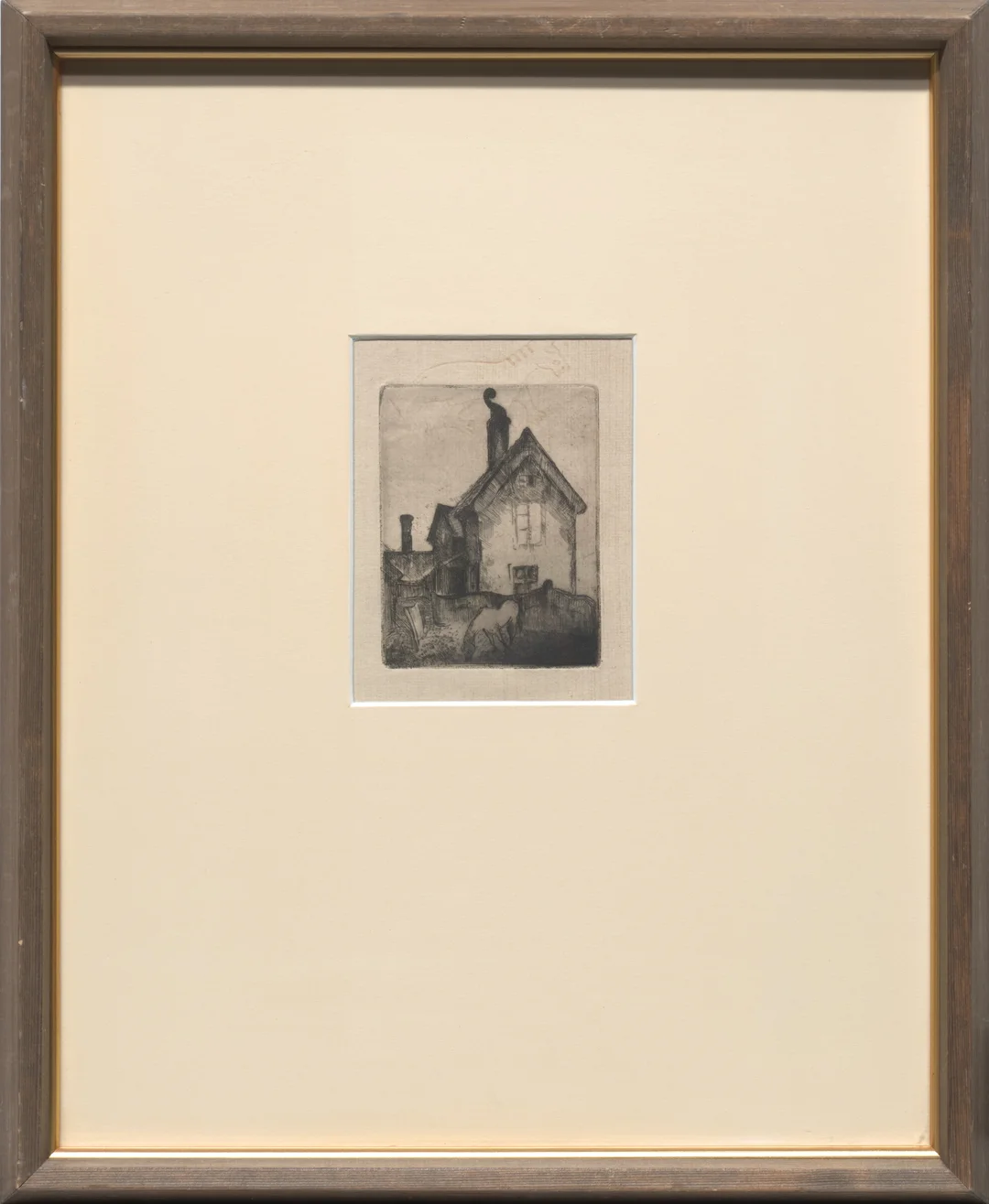 Ness, Bjarne — "Hus og hest" 1923/24 — Kunst/Grafikk — Blomqvist