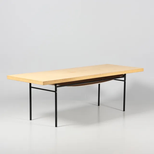 ILSE CRAWFORD. MATBORD, "Sinnerlig", Ikea, svarlackerat underrede, bordsskiva i kork.