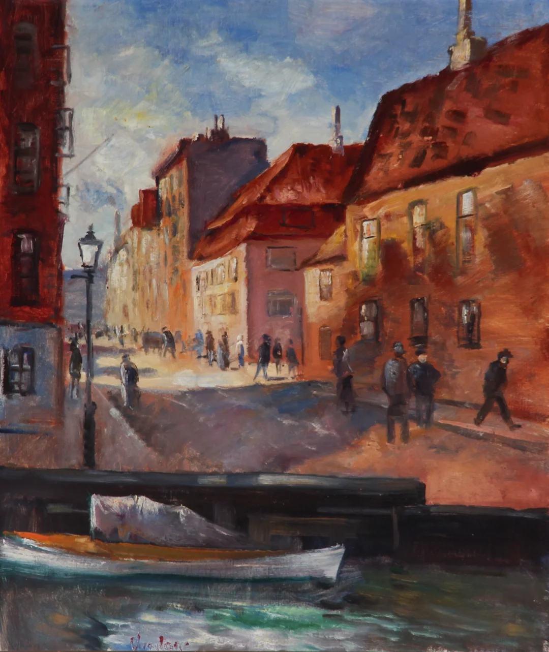 Mogens Vantore. Street party — Paintings and sculptures/Modern pictorial arts — Lauritz