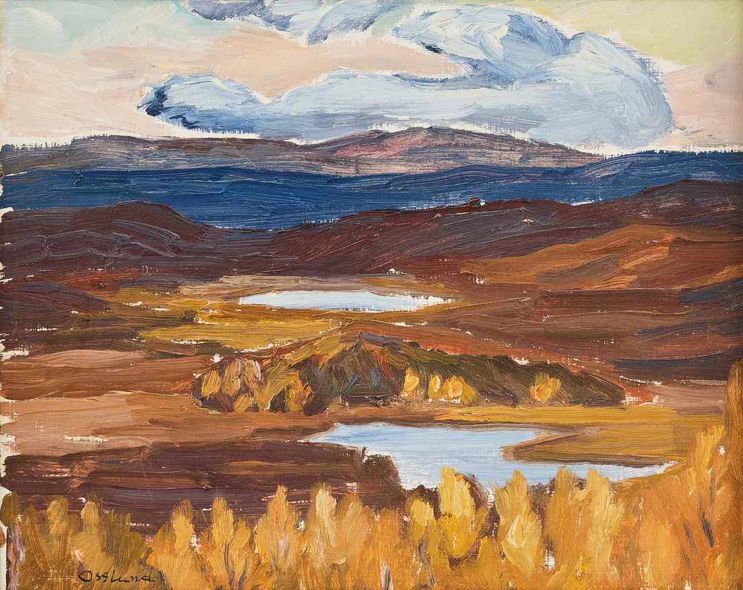 HELMER OSSLUND. "Blick från Skurdalshöjden". — Paintings — Stockholms Auktionsverk Fine Art