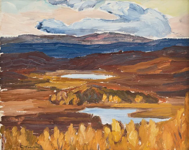 HELMER OSSLUND. "Blick från Skurdalshöjden".