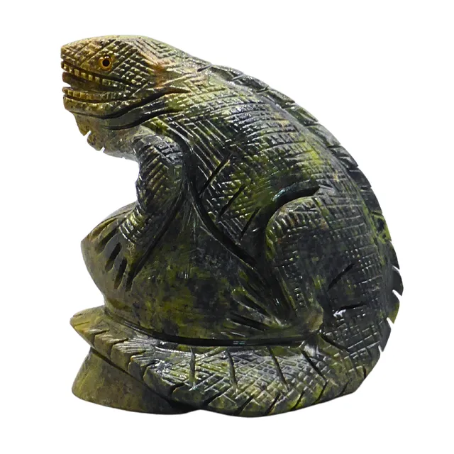 LEGUAN AUS SERPENTIN.