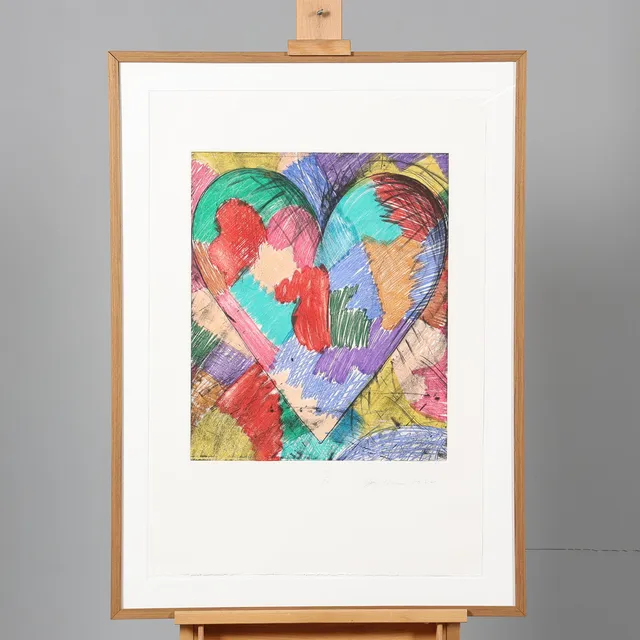 JIM DINE. LITOGRAFI, signerad, numrerad 77/90, daterad 1982.