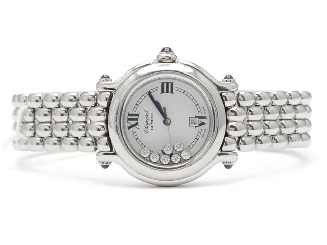 Damur, Chopard Happy Sport, stål, Ø32mm, 18cm, safirglas, quartz, datum, model nr 27/8238-23, serie nr 357448 8236