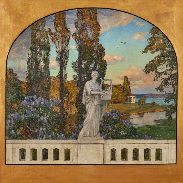 ALFRED BERGSTRÖM (1869-1930). "Terpsichore".