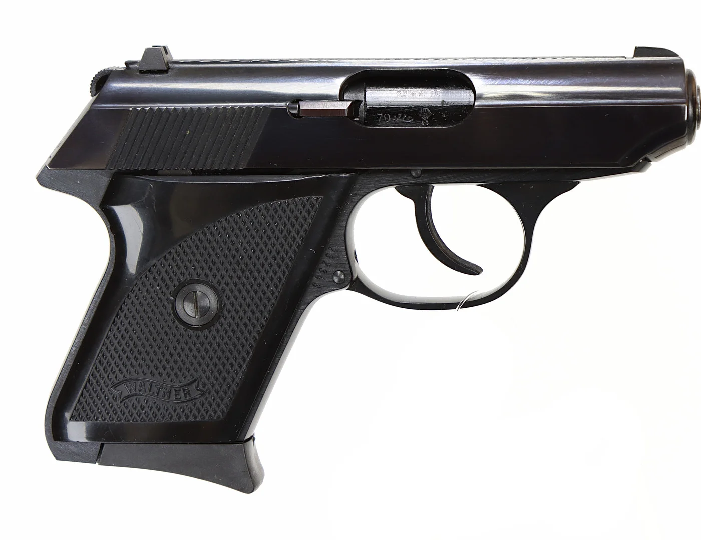 PISTOL, Halvautomatisk, fabrikat Walther Ulm, modell TPH, kaliber 6,35mm, tillv.nr 252343, se-nr SE2277813. — Pistols — Walter Borg