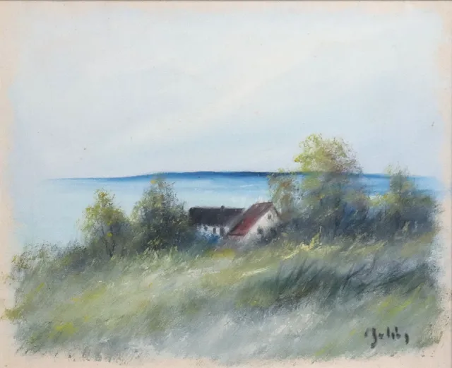 CARL JULIUS. olja på duk, fiskeläge.