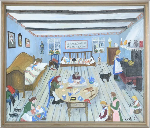 ALMA ÖHRSTRÖM (1897-1987), "Tidig morgon", olja på duk.