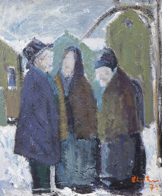 KAI CHRISTENSEN. Olja på duk, signerad.