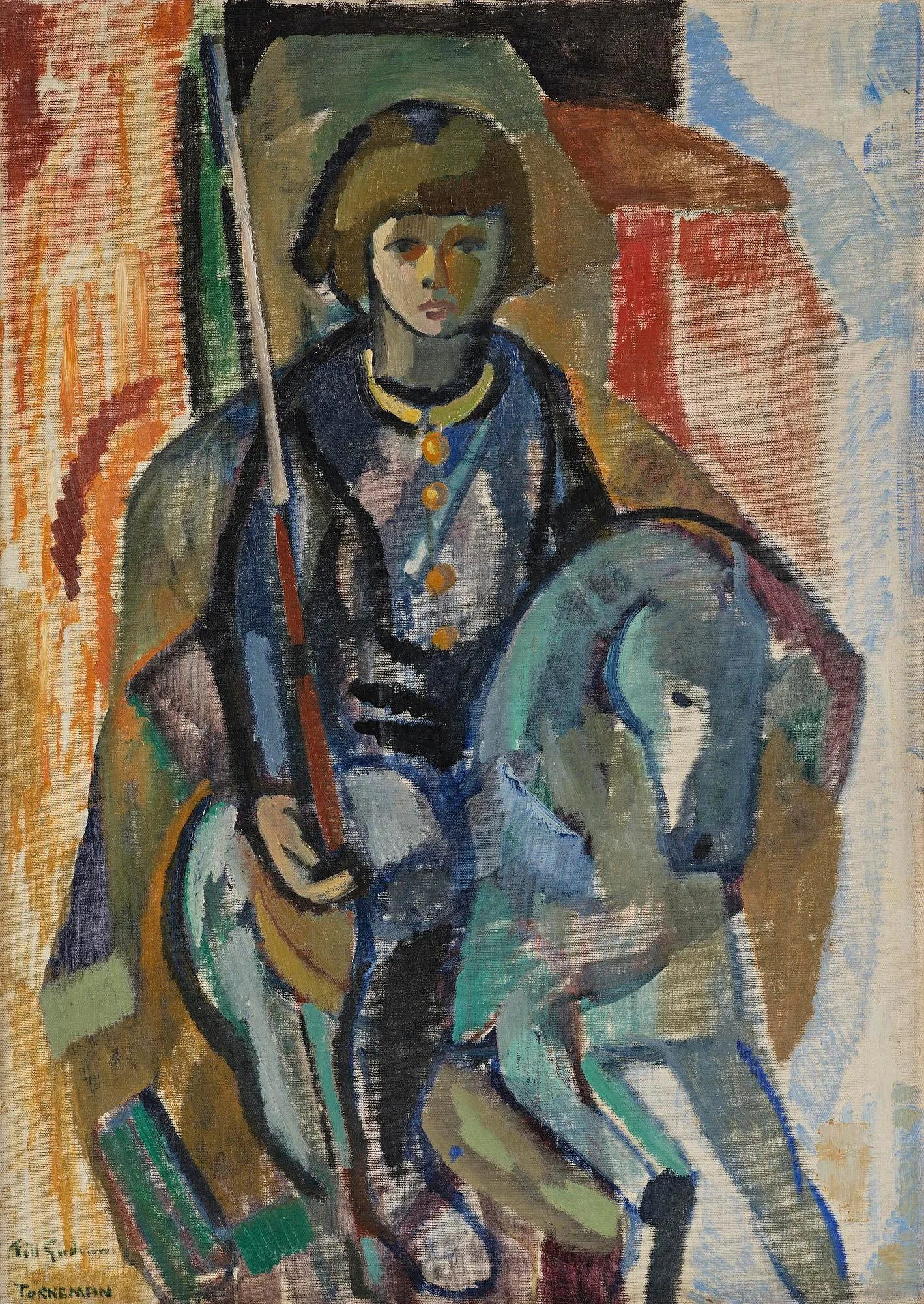 Axel Törneman, "Algot på gunghästen". — Bukowskis