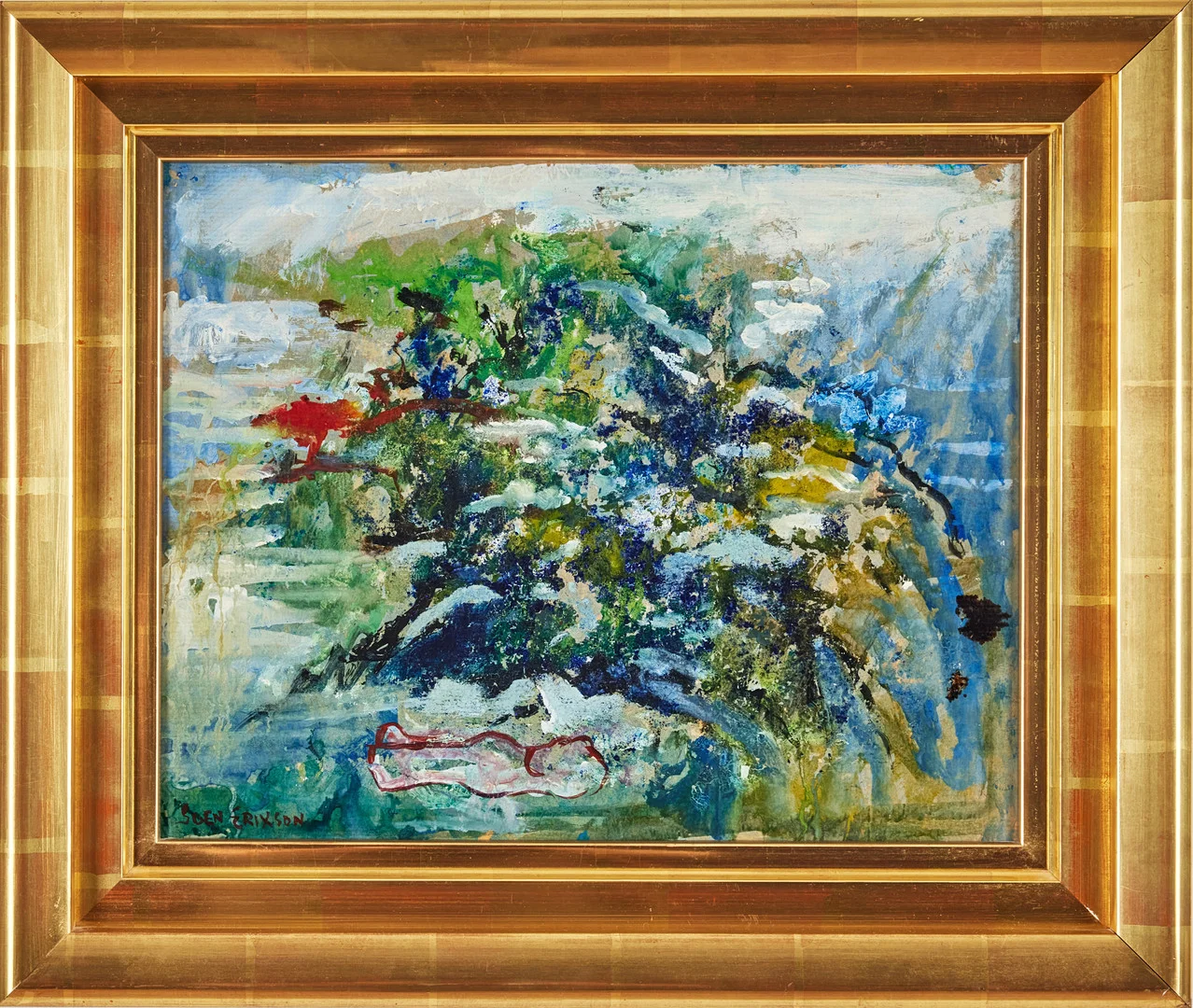 SVEN X:ET ERIXSON. Landskap med älskande par. — Paintings — Stockholms Auktionsverk Fine Art