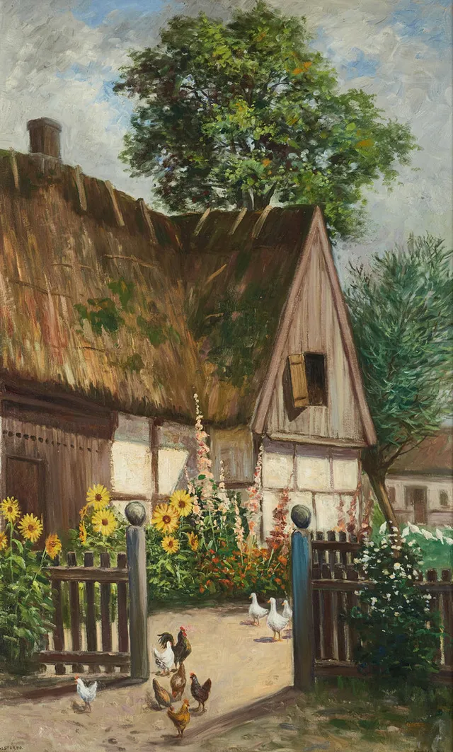 FRANS WILHELM ODELMARK (1849-1937). "Falsterbo", signerad, olja på duk.