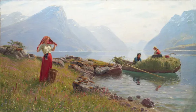 Dahl, Hans — En flirt ved høylasset