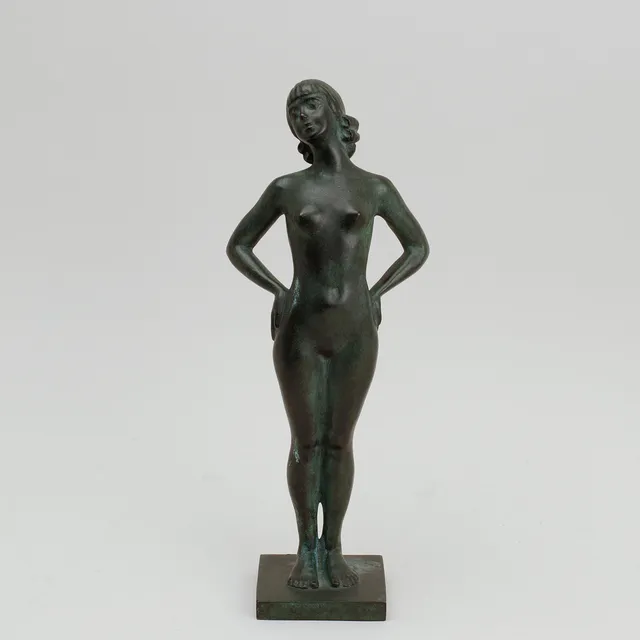 CARIN NILSON. Skulptur, brons, signerad.