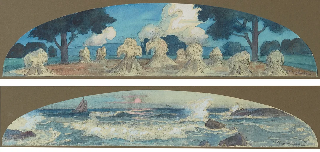 Holmboe, Thorolf — Forlegg til toppornament (trolig) — Kunst/Øvrig billedkunst — Blomqvist