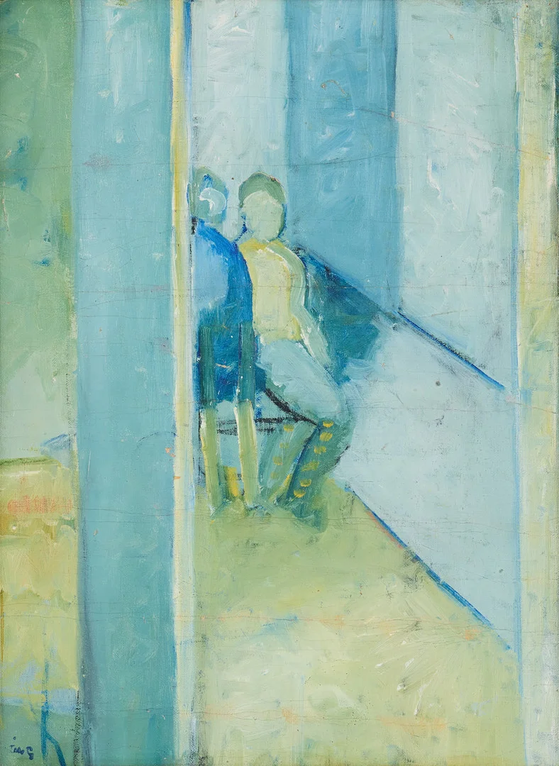 ÅKE GÖRANSSON. Figures in blue. — Paintings — Stockholms Auktionsverk Fine Art