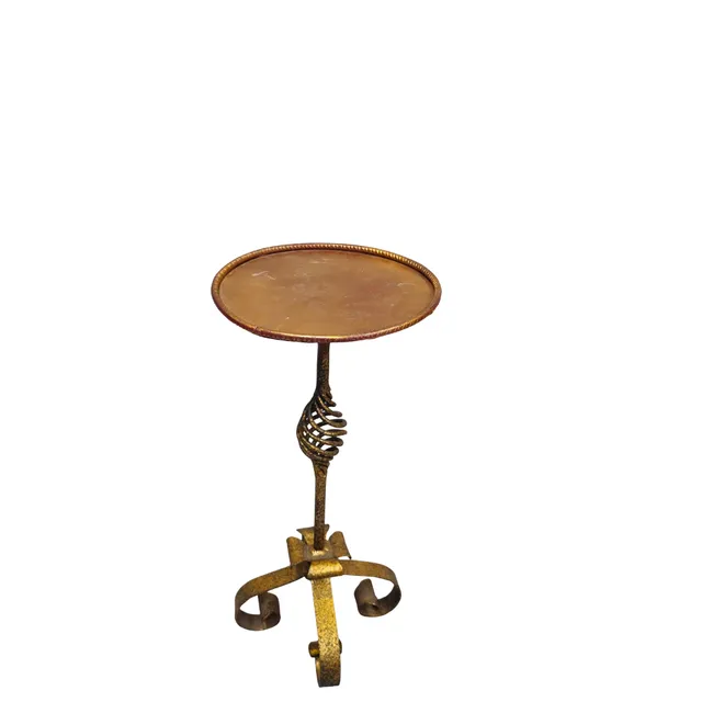 MESITA MARTINI HIERRO FORJADO DORADO.