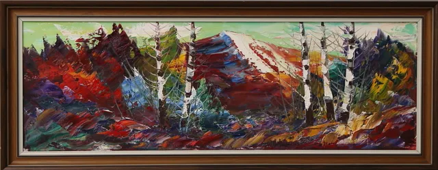 GÖSTA HENNING. TILLSKRIVEN. Olja på duk, fjällandskap, osignerad.