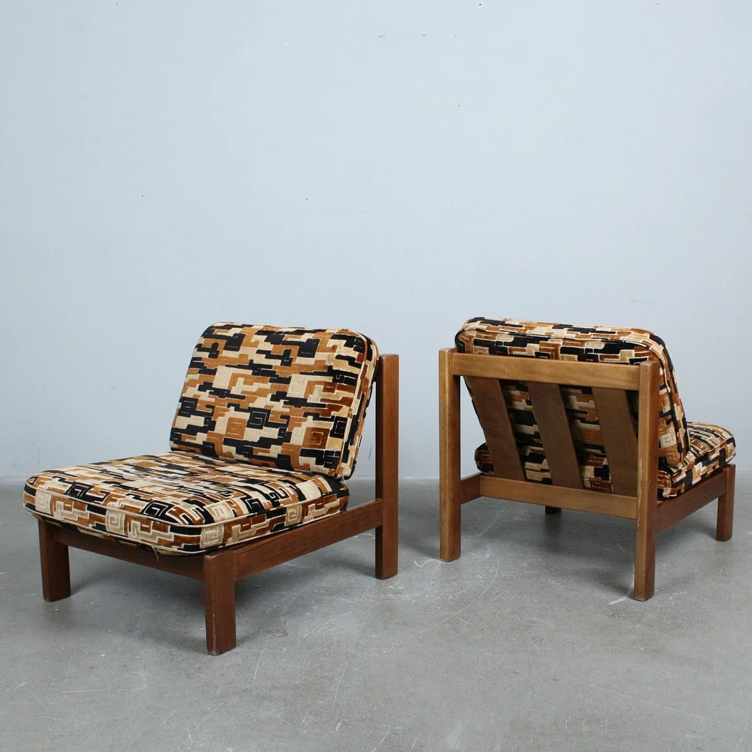 Paar brutalistische Lounge Sessel der 1970er. — Armchairs & Chairs — Stockholms Auktionsverk Düsseldorf/Neuss