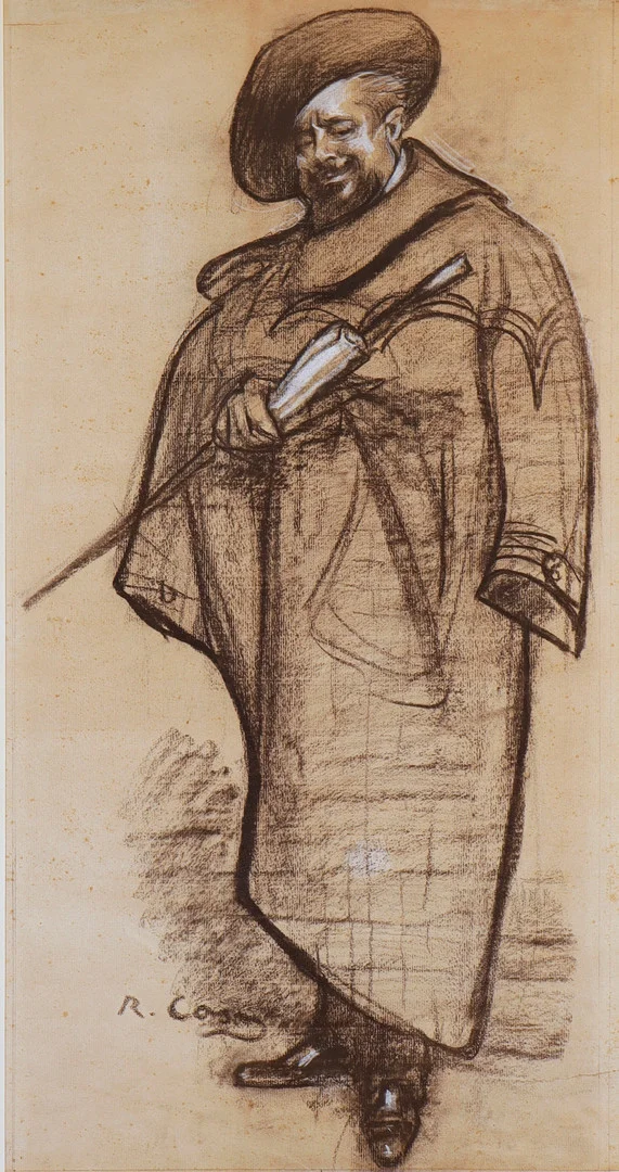 RAMON CASAS (1866–1932). Retrato de Pompeu Gener, "Peius". — Drawings — Barcelona Auctions