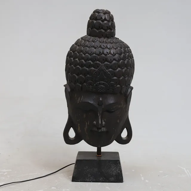BORDSLAMPA, med Buddha, samtida.