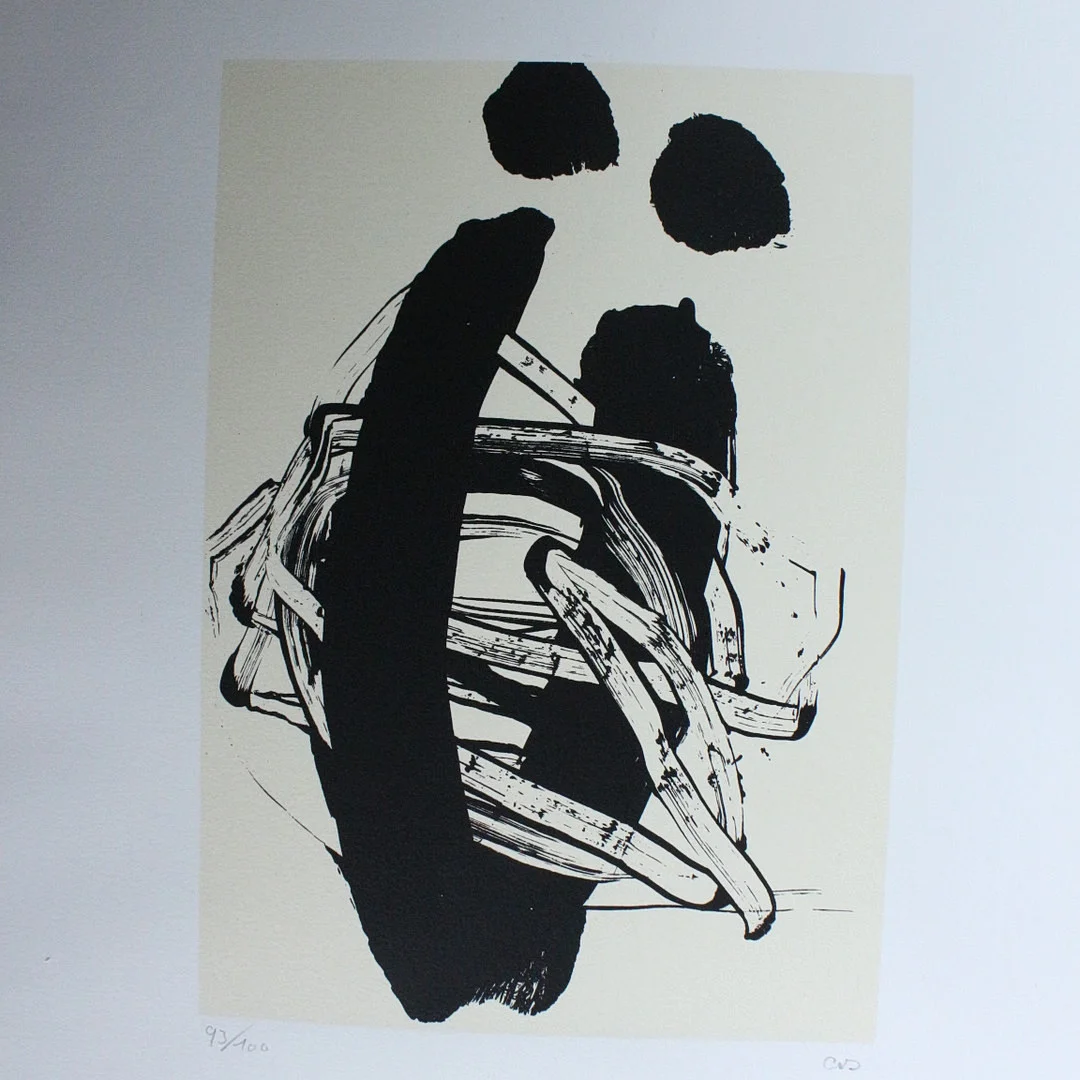 Unbekannter Künstler. 'Liebespaar', Lithographie, Ed. 93/100, signiert. — Engravings & Prints — Stockholms Auktionsverk Düsseldorf/Neuss