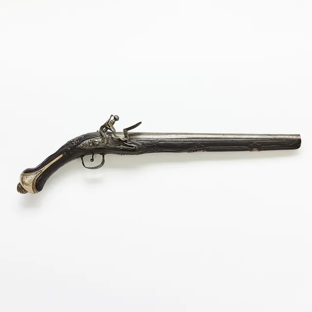 FLINTLÅSPISTOL, ottomansk / för den ottomanska marknaden, 1800-tal.
