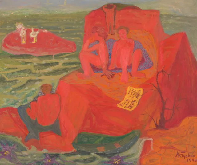 Tysken, Kristian — "Soltilbedere" 1945