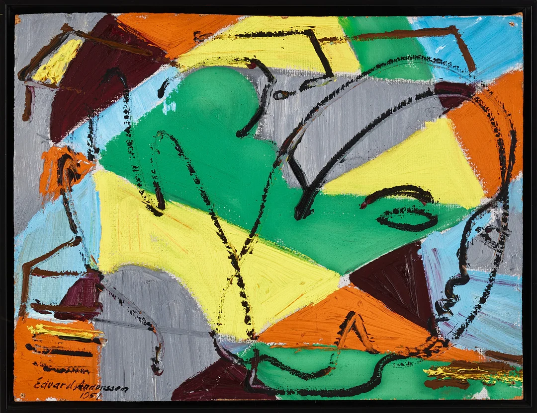EDVARD ANDERSSON. Otydlig titel. — Paintings — Stockholms Auktionsverk Magasin 5