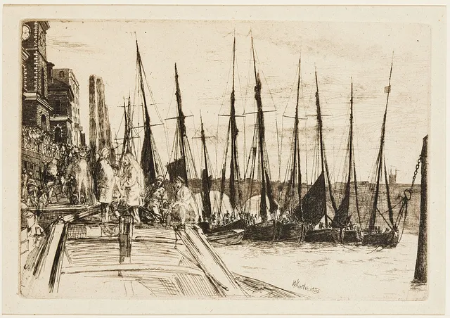 JAMES ABBOT MCNEILL WHISTLER. Billingsgate.