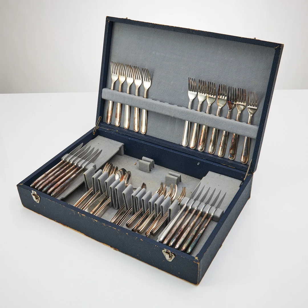 SVEN ARNE GILLGREN. "Ambassad", bestickuppsättning, silver, GAB, i produktion under 1958-1962. — Silver — Stockholms Auktionsverk Magasin 5