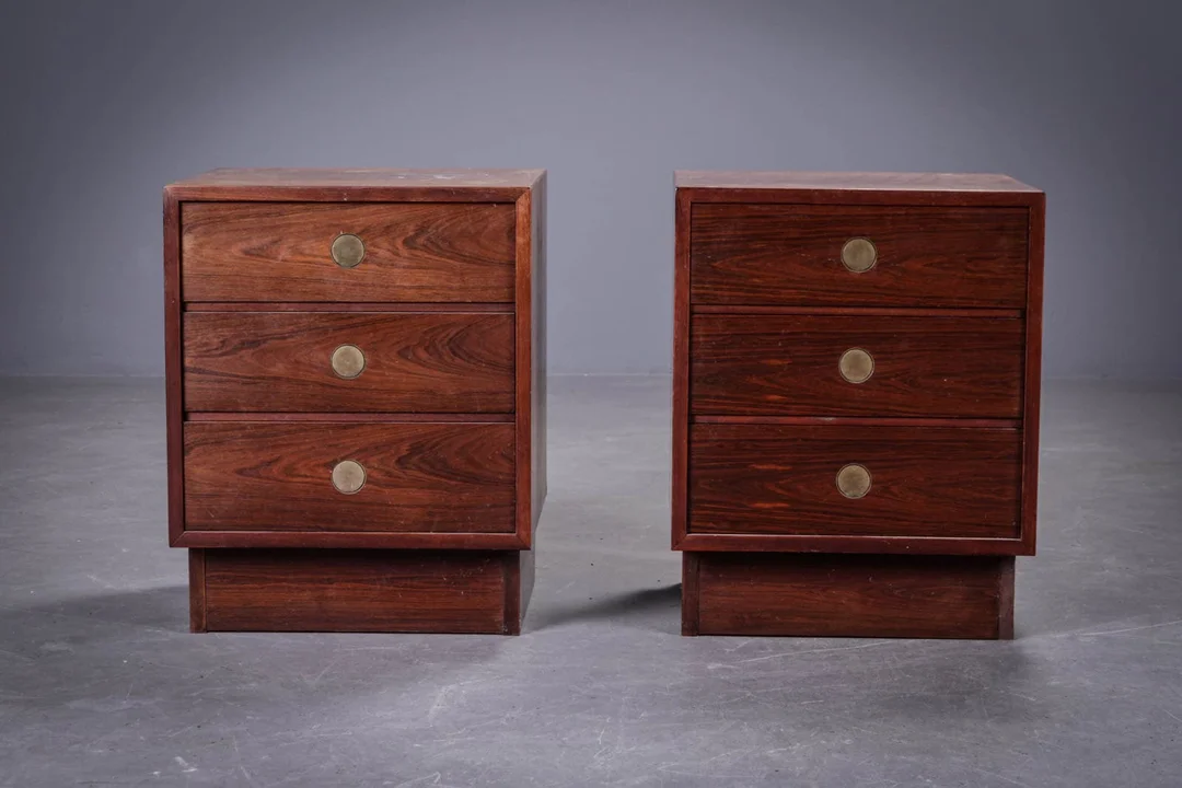 Dansk Møbelproducent. Små Kommoder af palisander (2) — Furniture/Cabinets, chests of drawers — Lauritz