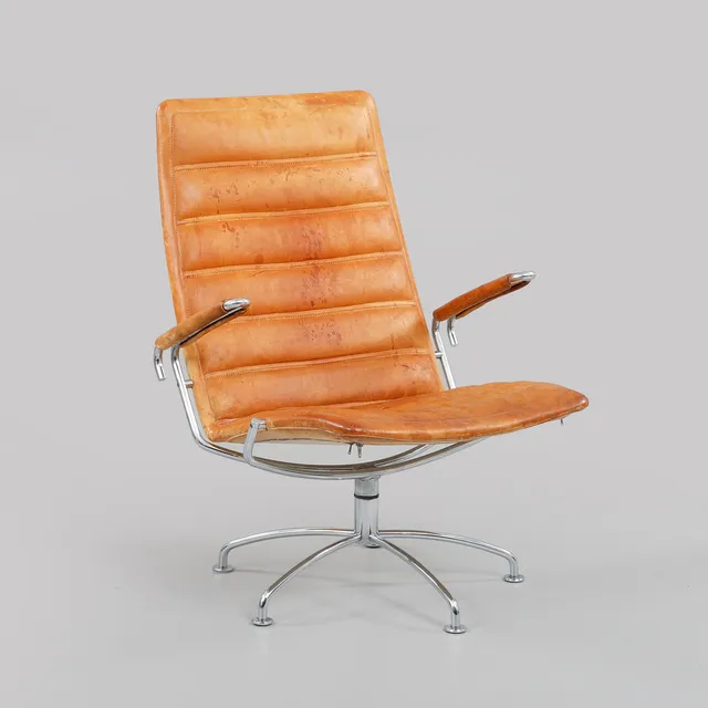 JENS AMUNDSEN. Snurrfåtölj, "SAS Chair Series", Fritz Hansen.
