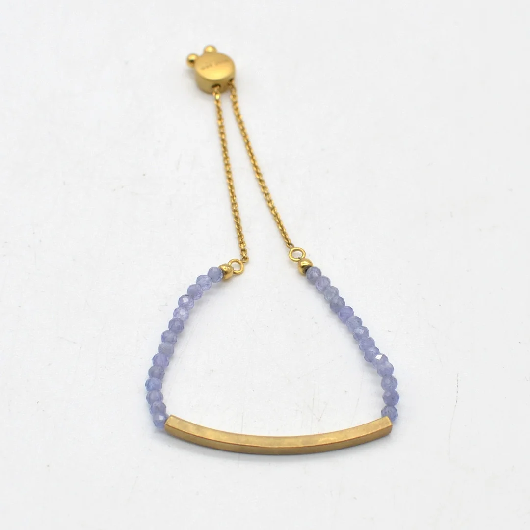 SOUL ZEN STUDIO, ARMBAND, VERGOLDETES STERLINGSILBER, GLASPERLEN. — Bracelets — Kunst- und Auktionshaus Kleinhenz
