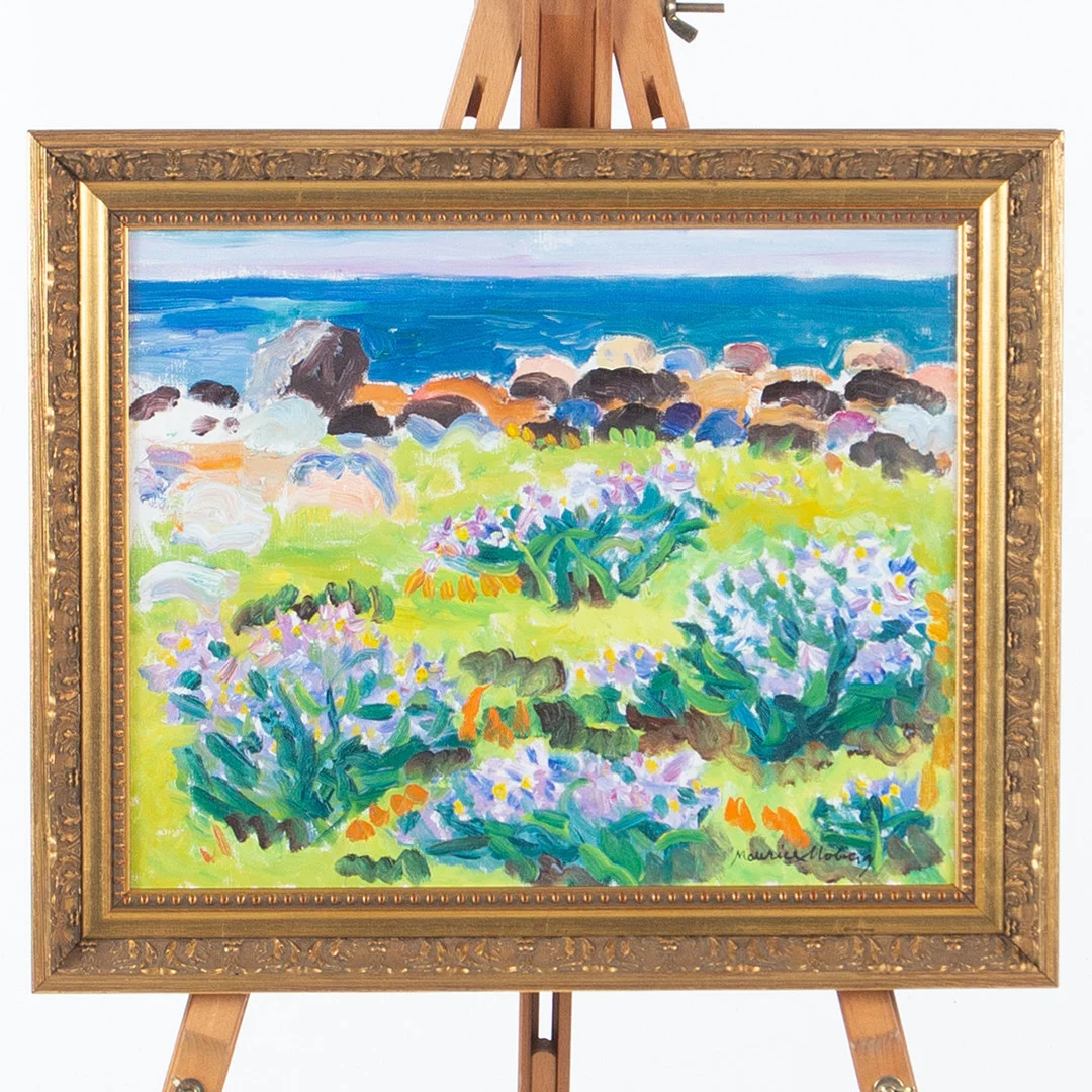 MAURICE MOBERG (1923-2014). Olja på duk Kustlandskap. — Paintings — Laholms Auktionskammare