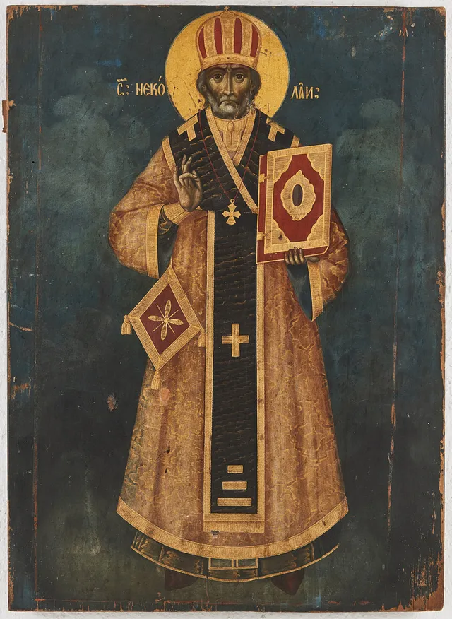 IKON, Sankt Nikolaus, Ryssland 1800-tal.