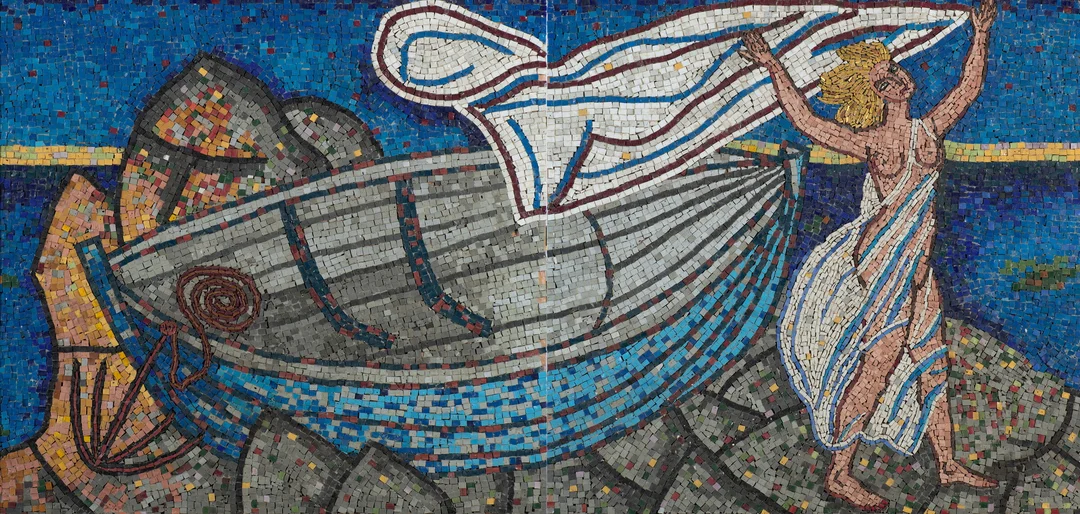 Bast, Ørnulf — Gresk mytologisk motiv, 1965 — Kunst/Øvrig billedkunst — Blomqvist