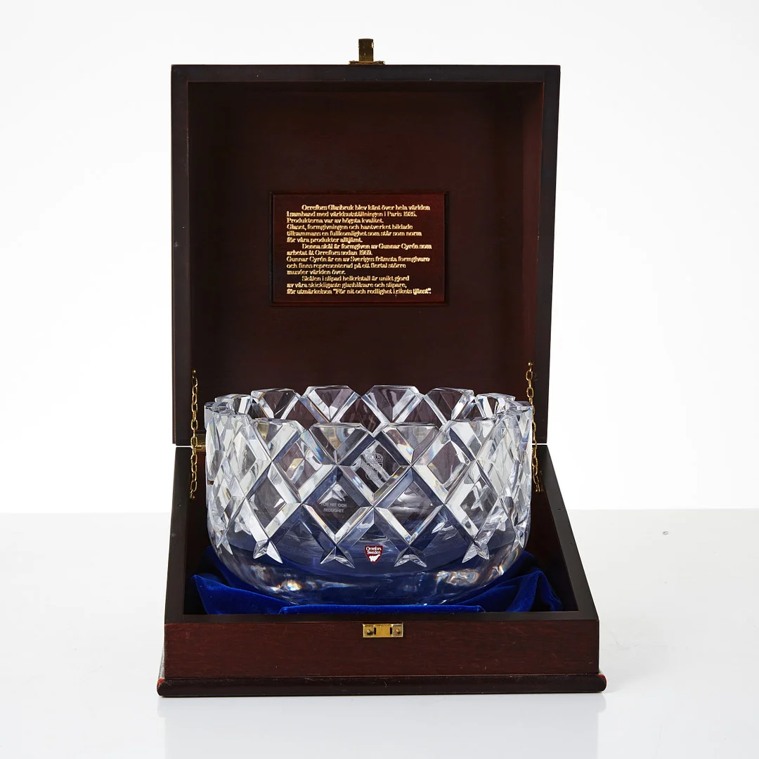 GUNNAR CYRÉN, "Sofiero", skål, glas, Orrefors. — Other — Stockholms Auktionsverk Magasin 5