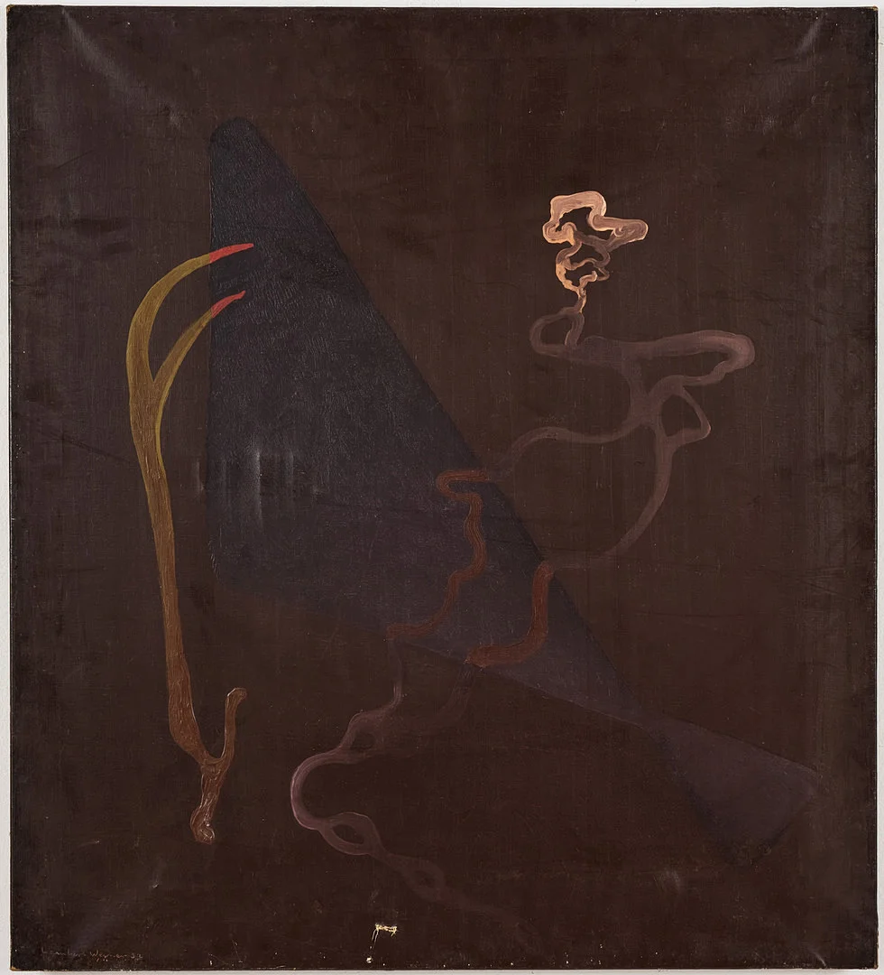 LAMBERT WERNER. Utan titel (7?), olja på duk, 81 x 73 cm. — Paintings — Stockholms Auktionsverk Magasin 5
