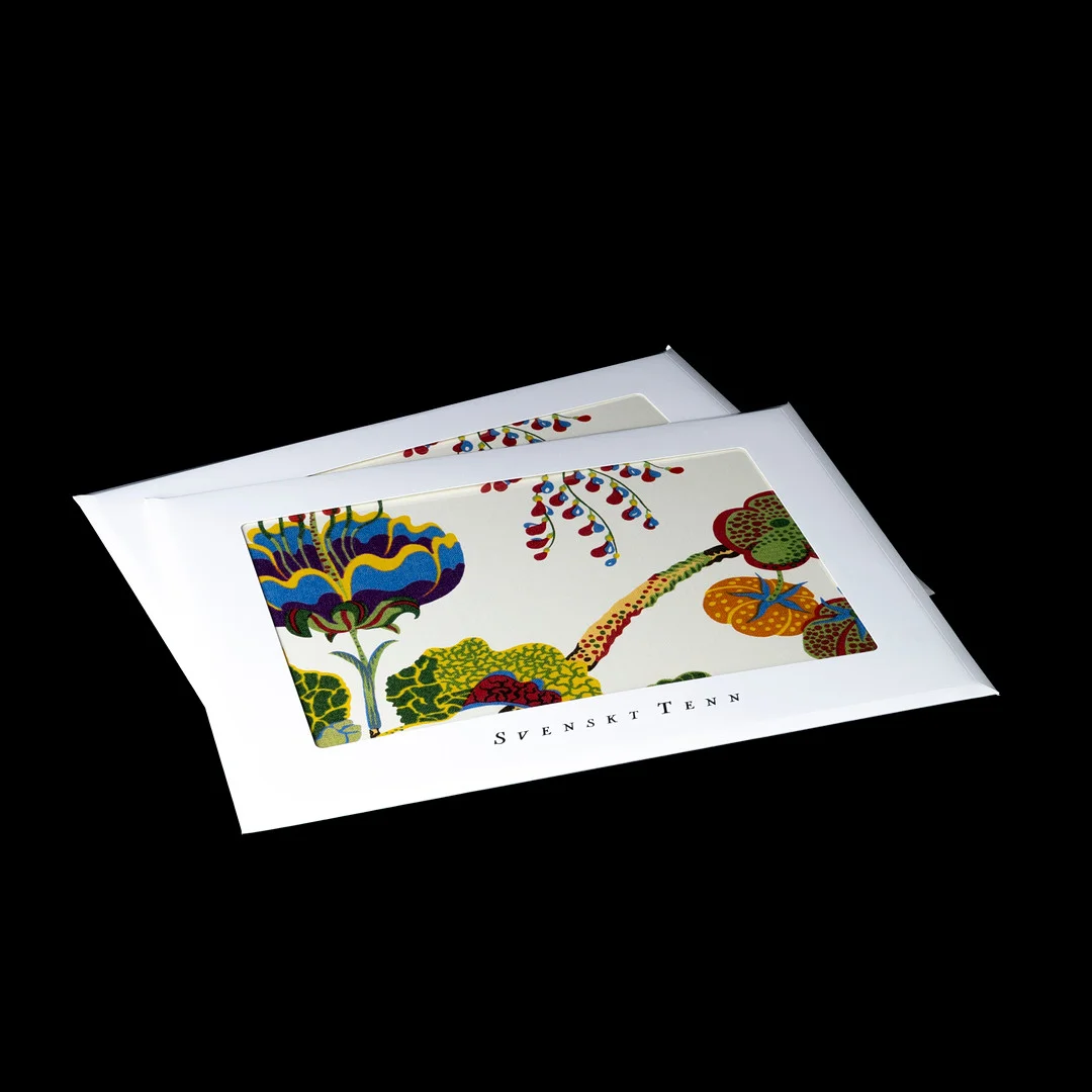 JOSEF FRANK. Bordstabletter, 4 st, "Vegetable Tree", Firma Svenskt tenn. — Miscellaneous — Auktionshuset Kolonn