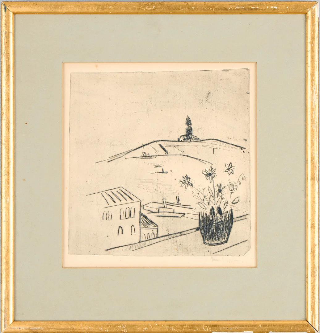 IVAN IVARSON. Vy över Göteborg. — Engravings & Prints — Uppsala Auktionskammare