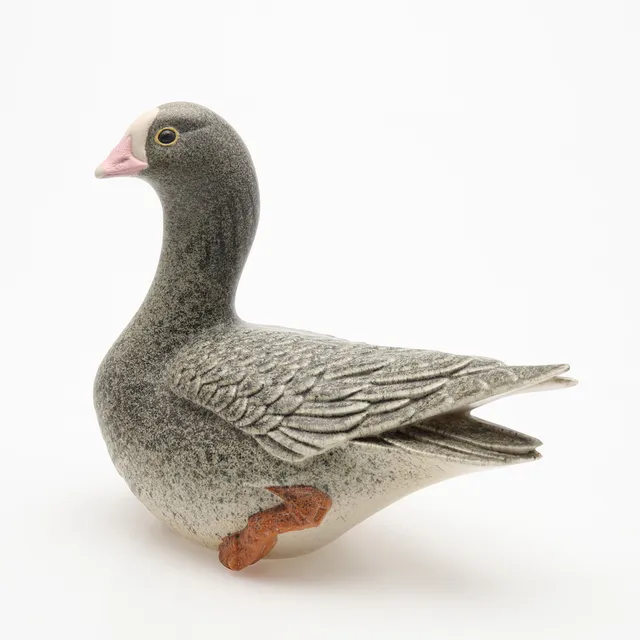 PAUL HOFF. SKULPTUR, STENGODS, FJÄLLGÅS, GUSTAVSBERG, FÖR NK, WWF, BEGRÄNSAD UPPLAGA PÅ 1000 STYCK.