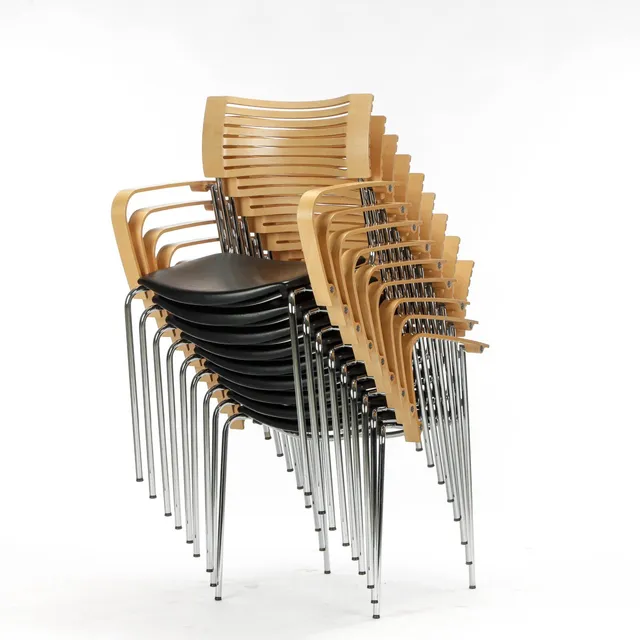 Kasper Salto for Fritz Hansen. Nine stackable armchairs, model 'Runner' (9)