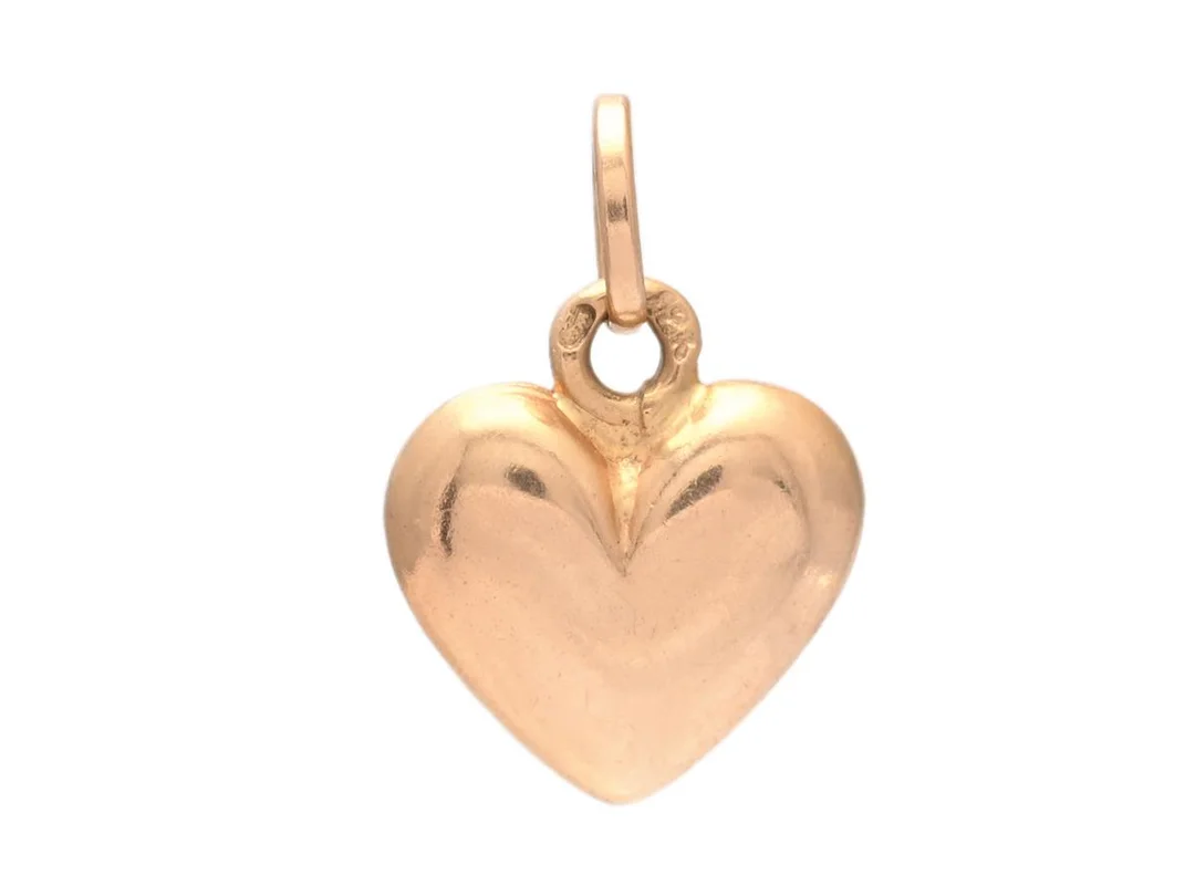 HÄNGE, 18K guld, hjärta, längd 1,8 cm, vikt 1,5 g. — Smycken/Hänge — Kaplans