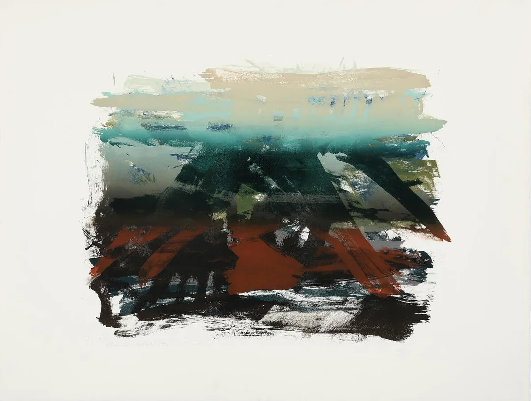 Two compositions. Signed Maja Lisa Engelhardt resp. 95, 18/33 and 1992, 22/30. Lithograph in colours. Sheet size 76×100 cm. Unframed. (2) — Modern Prints/Modern art — Bruun Rasmussen