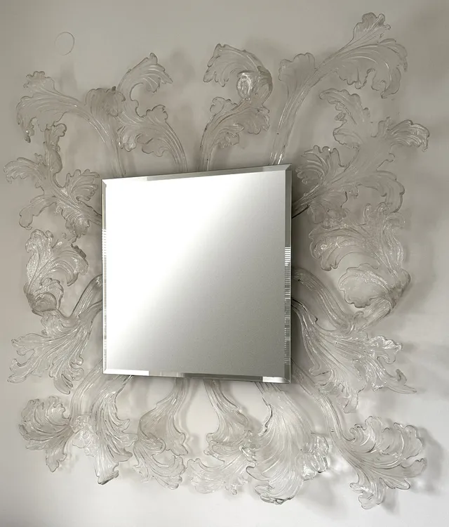 PIERO LISSONI. Spegel, "The Sturm and Drang Mirror", Murano, Glas Italia, Italien, samtida.