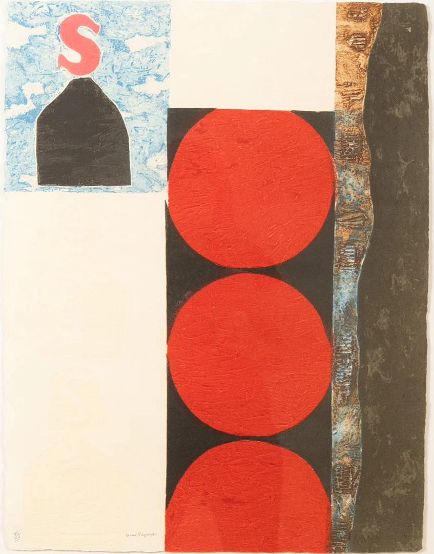 MAX PAPART. komposition, signerad, numrerad VII/XV. — Engravings & Prints — Karljohan Auktioner