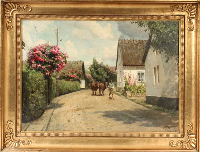 Peder Mønsted. Scenery from Sörup in North Zealand 1937