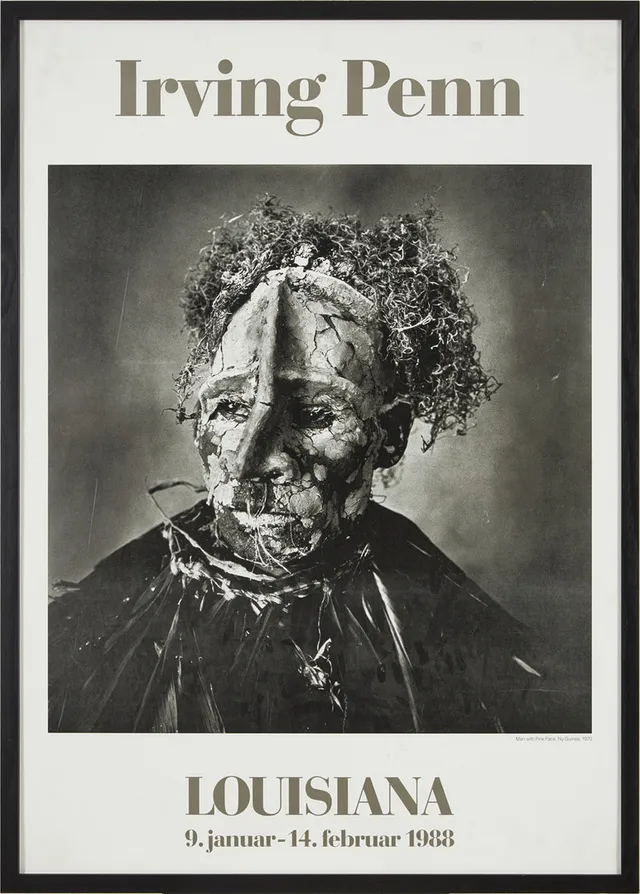 IRVING PENN. Utställningsaffisch, Louisiana 1988.
